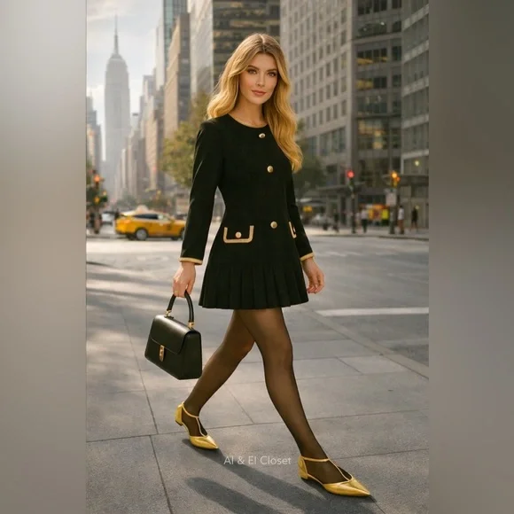 Worthington Kendie Metallic Gold Pointed Toe Women’s Flats Size 6M New with Tag - Picture 2 of 9